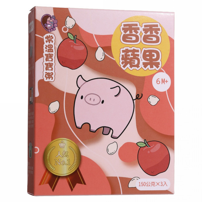 鈞媽御食堂 常溫寶寶粥, 450g, 1個, 香香蘋果