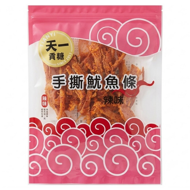 Kinmen tianyi candy 天一貢糖 辣味手撕魷魚絲, 200g, 1個