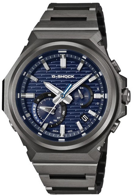 CASIO 卡西歐 G-SHOCK 藍芽連線太陽能運動戶外腕錶 GST-B1000BD-2ADR, 黑色 + 藍色, 1個