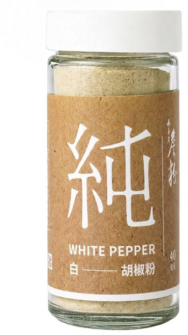 山喜屋 詹粉 純白胡椒粉, 40g, 1個