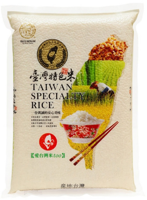 RICE HOUSE 米屋 台灣特色米, 2kg, 1個, 2級