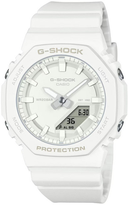 CASIO 卡西歐 G-SHOCK 動感活力運動戶外雙顯錶 GMA-P2100-7ADR, 白色, 1個