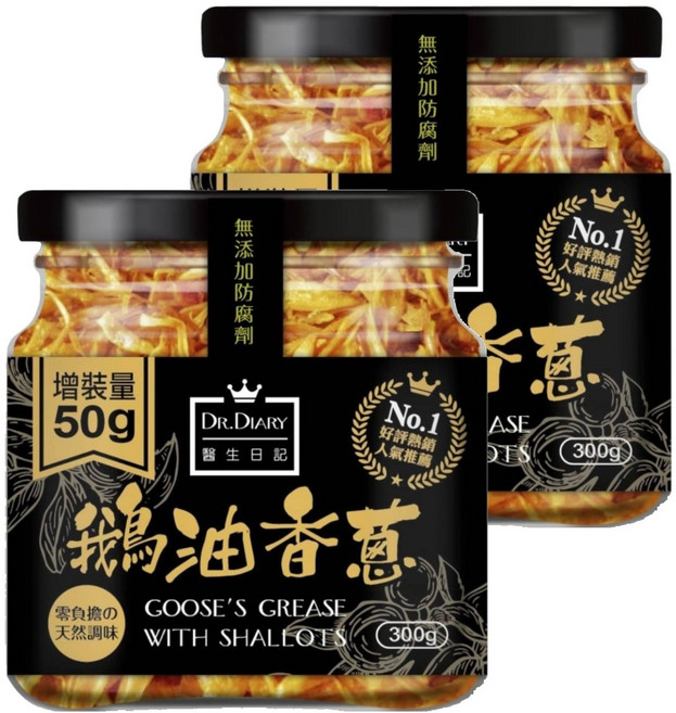 DR.DIARY 醫生健康日記 香蔥鵝油, 300g, 2個