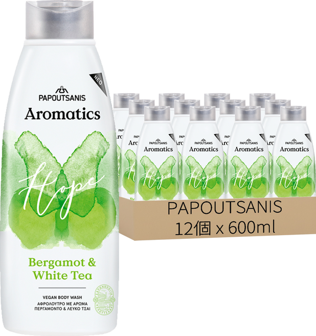 Aromatics 維他命E保濕沐浴露 甜檸檬&白茶, 12個, 600ml