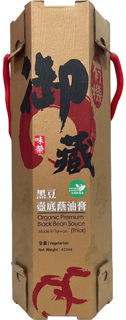 SauceCo. 味榮 有機黑豆蔭油膏 御藏, 1個, 420ml