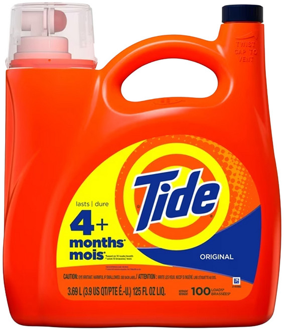 Tide 汰漬 2倍超濃縮洗衣精, 1個, 3.69L