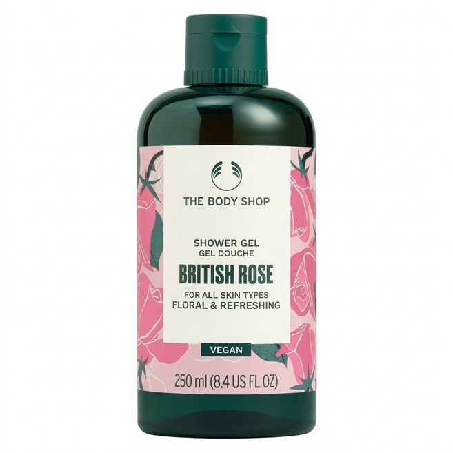 THE BODY SHOP 美體小舖 台灣公司貨 嫩膚沐浴膠 英皇玫瑰, 1個, 250ml