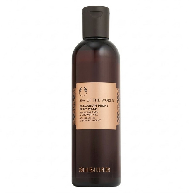 THE BODY SHOP 美體小舖 台灣公司貨 靜心沐浴膠 保加利亞SPA牡丹, 1個, 250ml