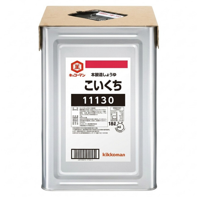 KIKKOMAN 龜甲萬 醬油 濃口, 1個, 18L