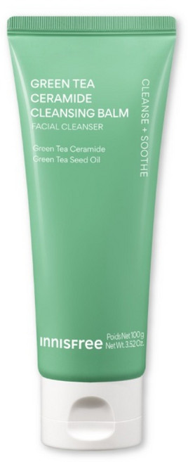 INNISFREE 台灣公司貨 綠茶神經醯胺洗卸兩用膏, 100g, 1件