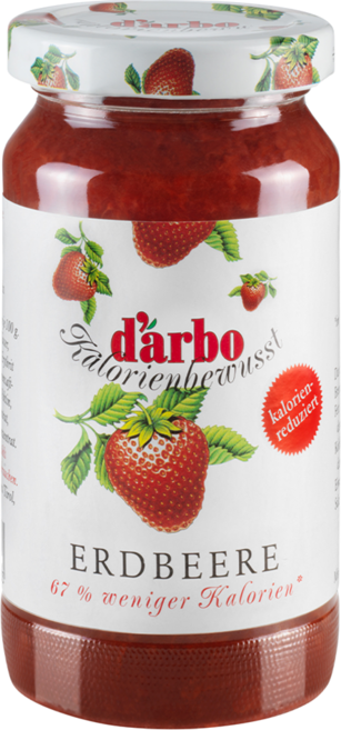 d'arbo 德寶 減卡草莓果醬, 220g, 1個