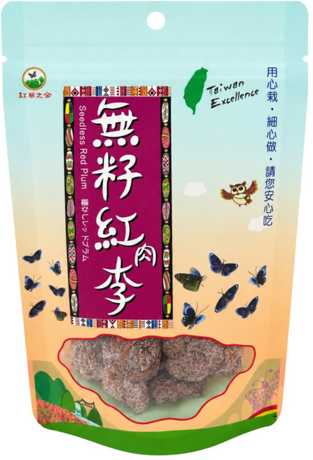 紅藜之家 無籽紅肉李, 100g, 1個