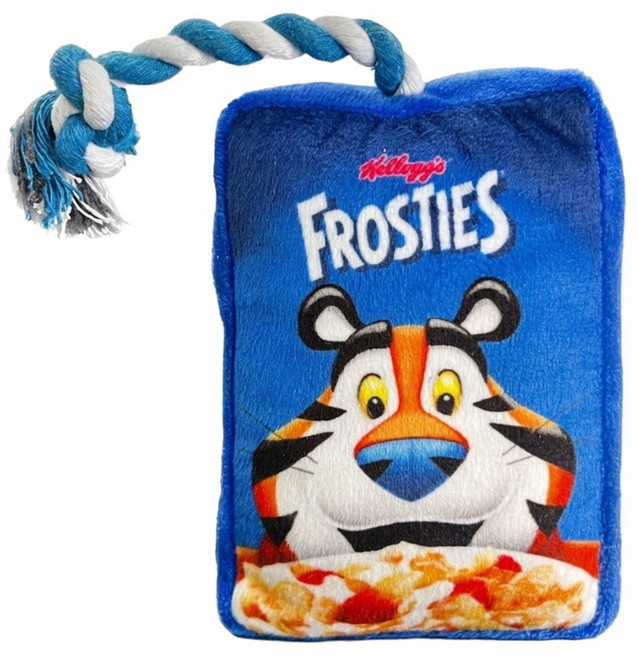 Y WoW Kellogg's 家樂氏 狗玩具香脆玉米片, 藍色, 1個