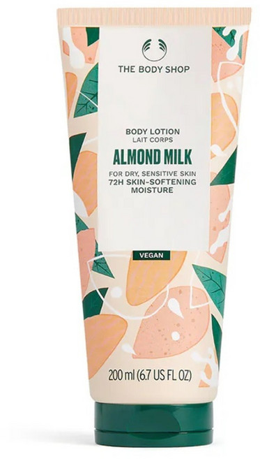 THE BODY SHOP 美體小舖 台灣公司貨 杏奶舒敏身體潤膚乳, 1個, 200ml