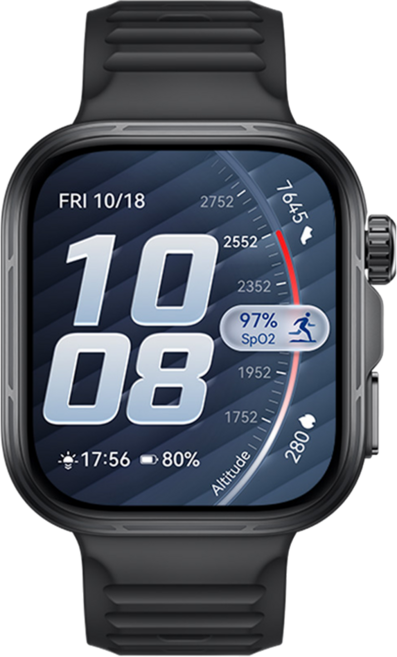 HUAWEI 華為 WATCH FIT 5 Pro, 雅丹黑, 4.87cm, GPS + 藍牙