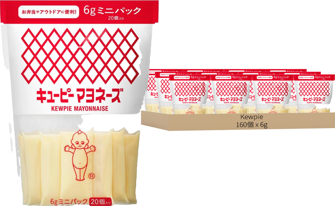 kewpie 美乃滋迷你包, 6g, 160個