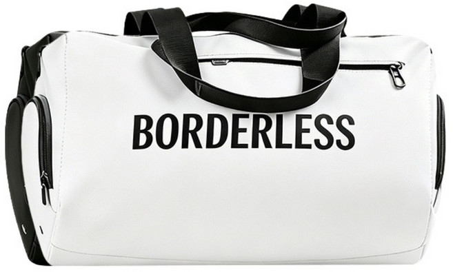 BORDERLESS 便攜手提包/大容量行李包/瑜伽游泳包/防水包/乾濕分離健身運動專用包, 白色