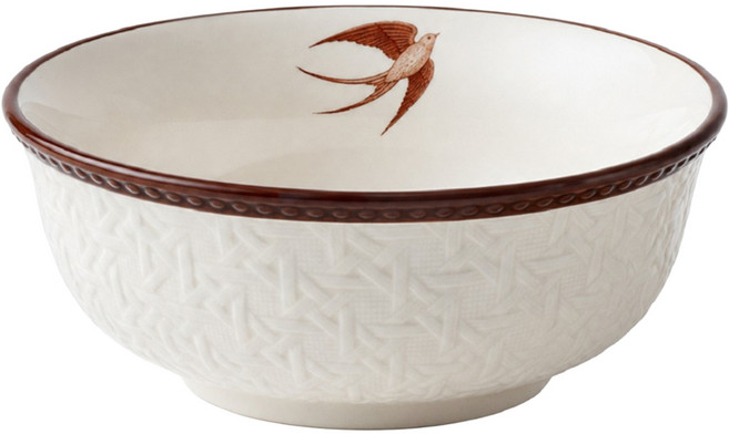 Hesii 中古燕子系列 4.5英寸碗, 奶油白, 1個