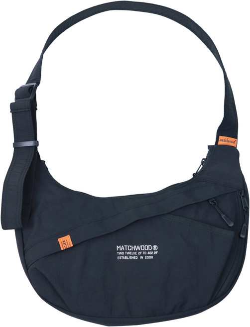 matchwood Flow Sling Bag 輕量日常斜背包 MHWDSB010BK, 黑色