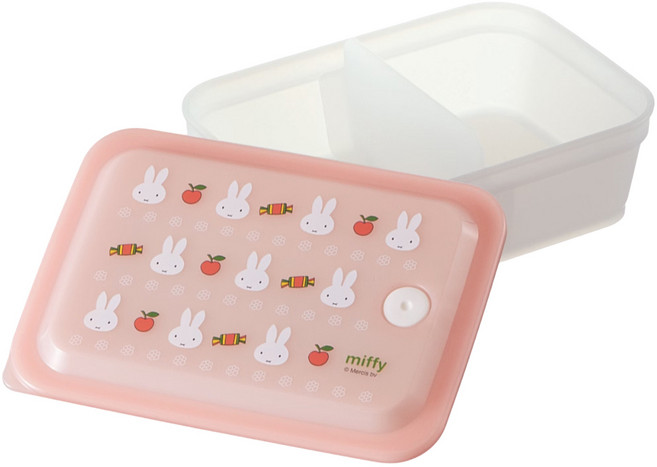 Skater miffy M2 分隔保鮮盒 600ml, 1個, 容器 + 蓋子