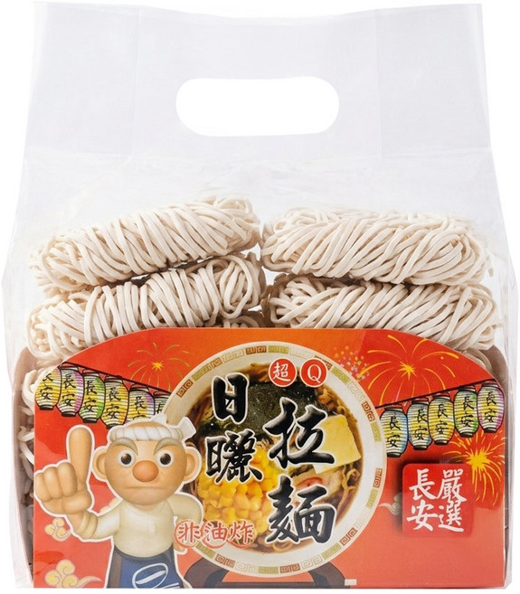 長安食品 超Q日曬拉麵, 900g, 1個