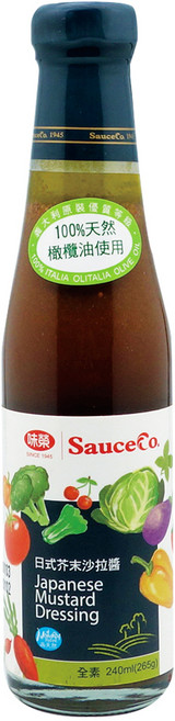 味榮 日式芥末沙拉醬, 1個, 240ml