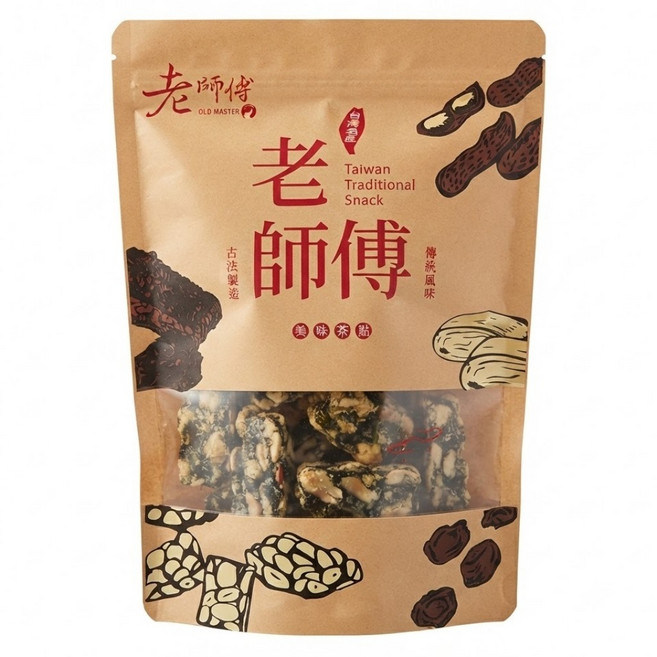 老師傅 海苔花生糖, 250g, 1個