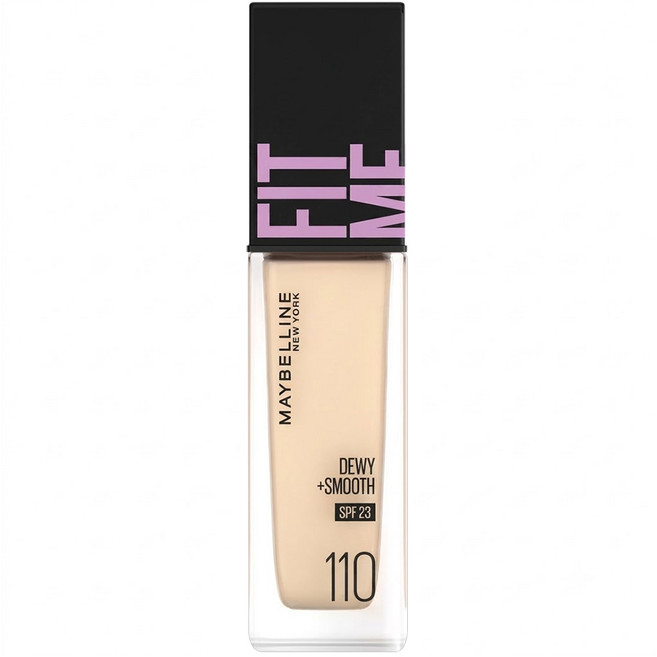 MAYBELLINE 媚比琳 FIT ME水光奇蹟粉底液 30ml, 110 Porcelain, 1個