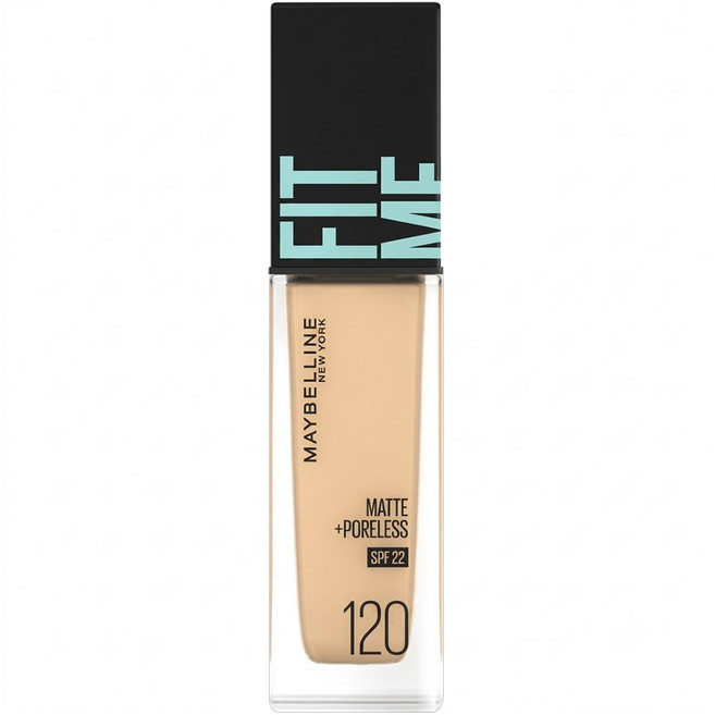 MAYBELLINE 媚比琳 FIT ME 反孔特霧粉底液 30ml, 120 Classic Ivory, 1個
