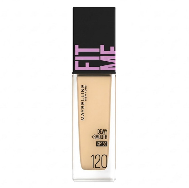 MAYBELLINE 媚比琳 FIT ME水光奇蹟粉底液 30ml, 120 Classic Ivory, 1個