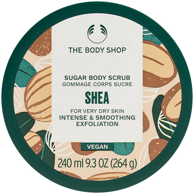 THE BODY SHOP 美體小舖 台灣公司貨 乳油木果修護身體磨砂膏, 1個, 240ml