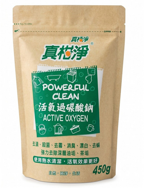真柑淨 活氧過碳酸鈉, 450g, 1個