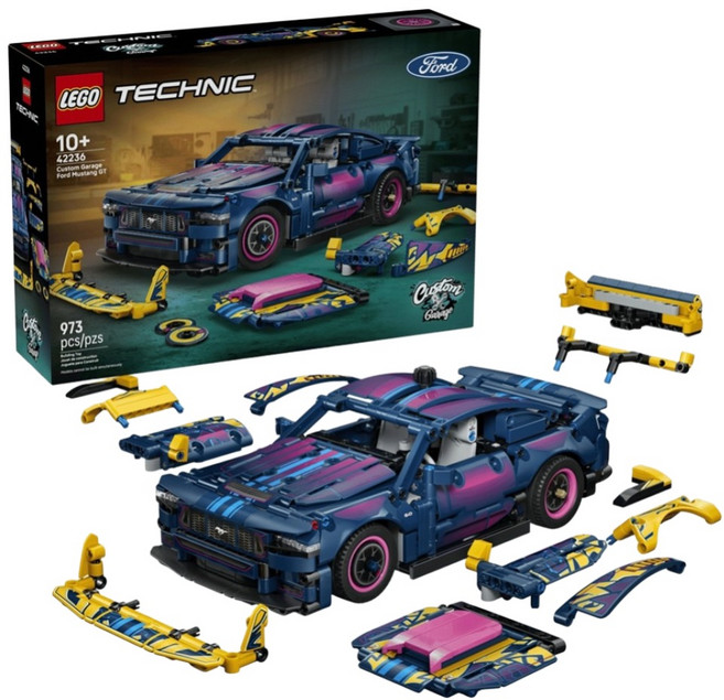LEGO 42236 科技系列 客製化改裝廠 Ford Mustang GT 汽車 Custom Garage Ford Mustang GT Car, 1套