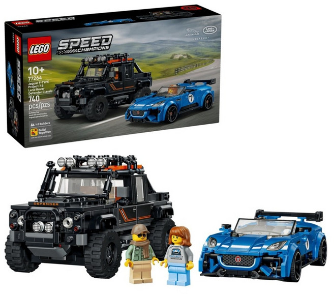 LEGO 77264 Speed系列 Jaguar Project 7 和 Land Rover Defender Jaguar Project 7 & Land Rover Defender, 1套