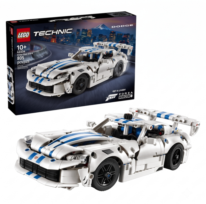 LEGO 42234 科技系列 Dodge Viper GTS-R 跑車 Dodge Viper GTS-R Sports Car, 1套