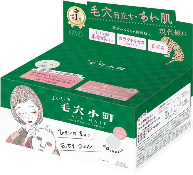 KOSE 高絲 CLEAR TURN 光映透 台灣公司貨 毛穴小町3分鐘調理面膜, 1組, 30入