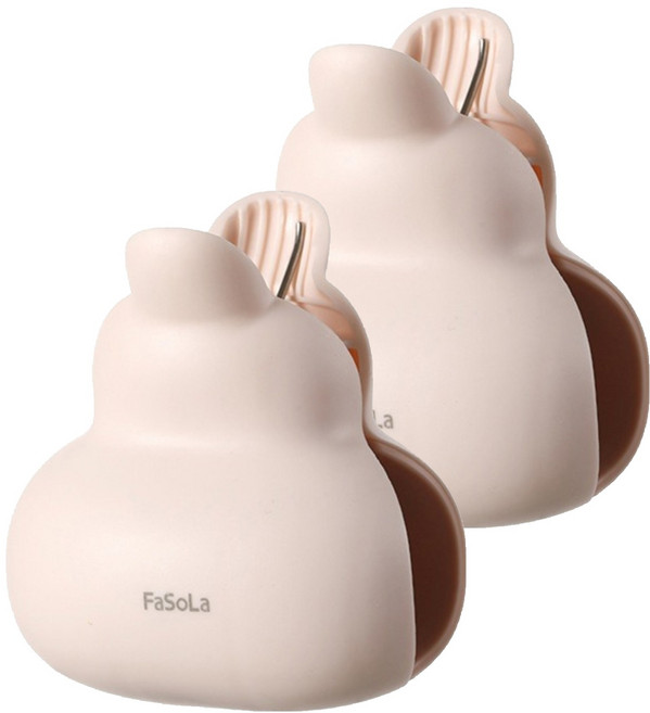 FaSoLa 一夾多用多功能葫蘆防風晾曬夾 2入組 XS-050, 粉色, 1套