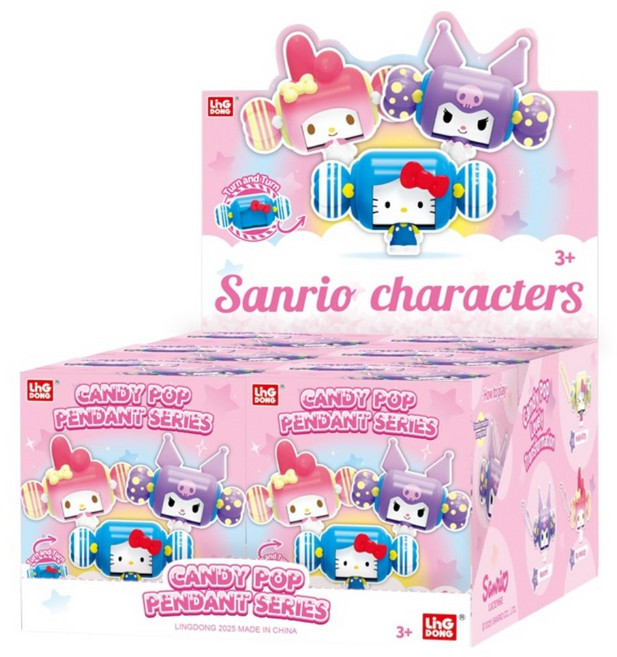 LDCX 靈動創想 Sanrio 三麗鷗 糖果甜心掛飾6件組 LD95001 款式隨機, 1套