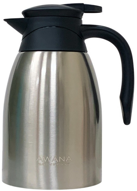 AWANA 樂活不鏽鋼真空保溫壺, 銀色, 1個, 1.5L