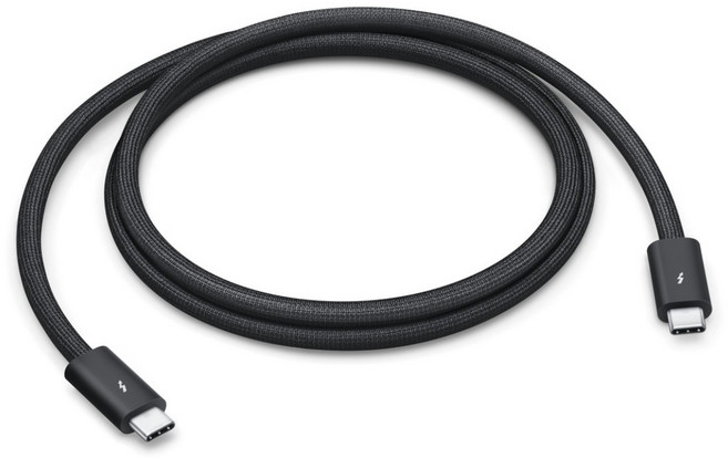Apple 2024 Thunderbolt 5 USB-C Pro 連接線 MDW94FE/A, 1個, 1m