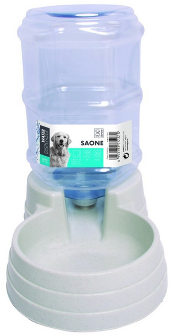 M-PETS SAONE系列 寵物自動重力飲水機, 白色, 1個