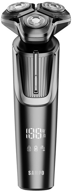 SAMPO 聲寶 4D水洗式三刀頭電鬍刀, 太空灰, EA-Z2432WL