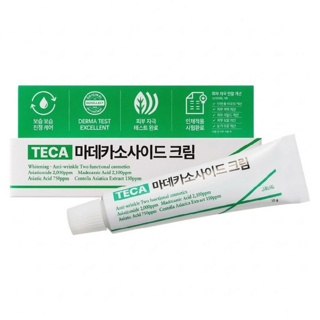 RiRe 台灣公司貨 TECA 積雪草泛紅舒敏修護霜, 10g, 1件