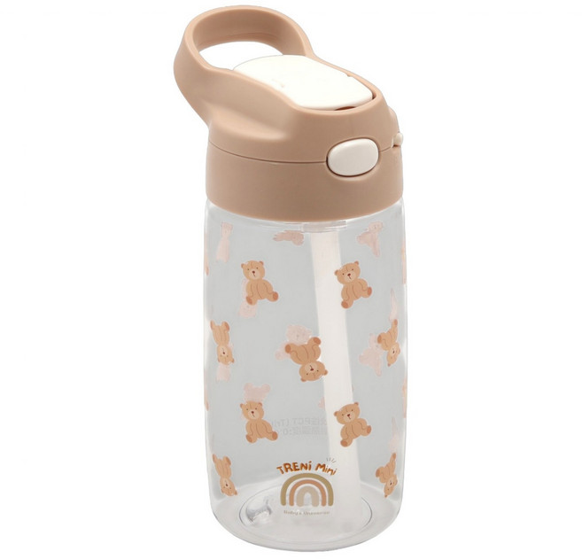 TRENi Mini Tritan兒童吸管水壺, 小熊, 1個, 450ml