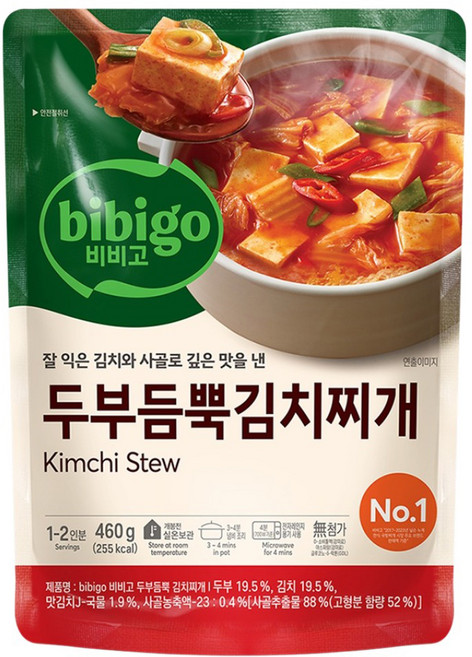 CJ bibigo 泡菜豆腐湯底, 460g, 1個