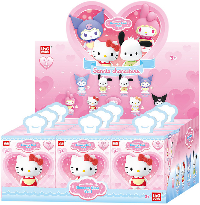 LDCX 靈動創想 Sanrio 小甜點師盲盒9件組 LD95165 款式隨機, 1套