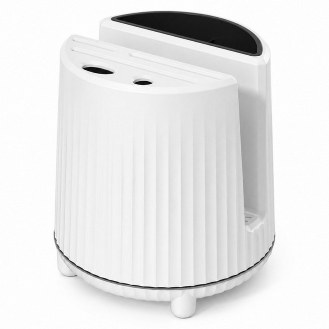 Bebehome 360度旋轉多功能刀具收納架, 白色, 1個