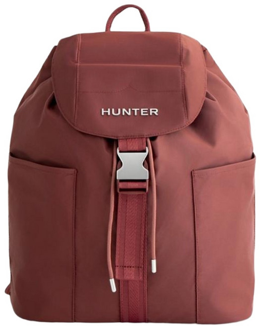 HUNTER BOOTS Premium 尼龍後背包, 栗棕紅
