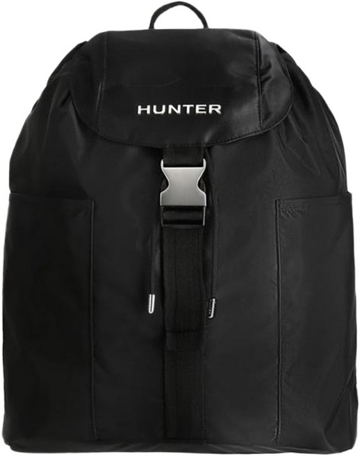 HUNTER BOOTS Premium 尼龍後背包, 黑色