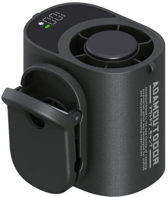 ADAMOUTDOOR 任意夾冰能扇, 黑色, ADFN-BTF30